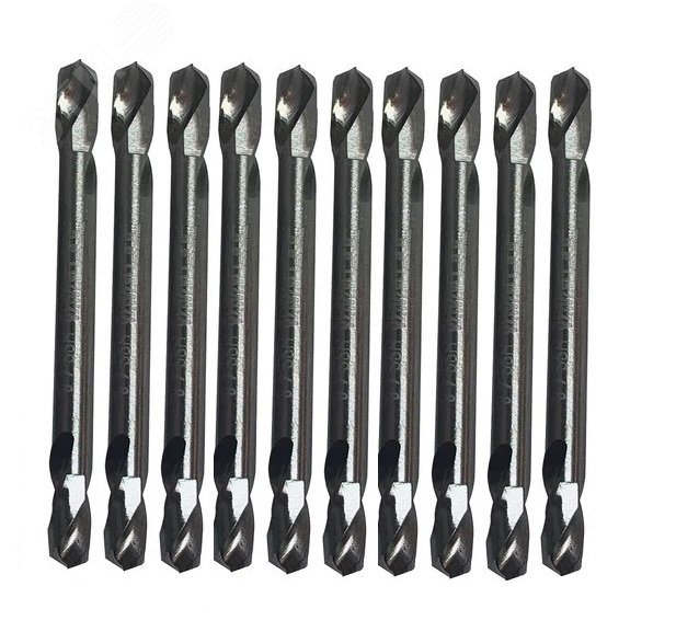 Изображение товара Сверла по металлу двухсторонние HSS-G 4,8х16х62, комплект 10 шт