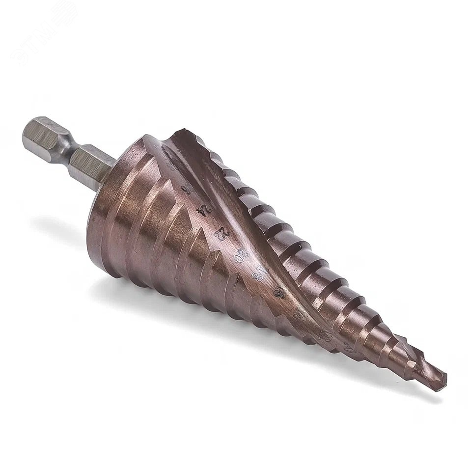 Изображение товара Сверло ступенчатое по металлу 14 ступеней Extreme COBALT Росомаха 4-30 мм