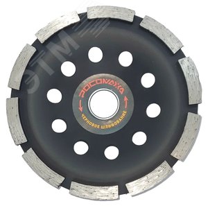 Изображение товара Чашка алмазная сегментная однорядная по бетону 125 мм (шт)