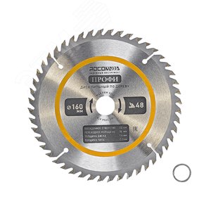 Изображение товара Диск пильный по дереву 160 мм ПРОФИ 48Т, 20 на 16 мм (шт)