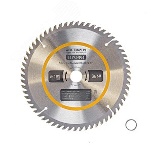 Изображение товара Диск пильный по дереву 185 мм ПРОФИ 60Т, 20 на 16 мм (шт)