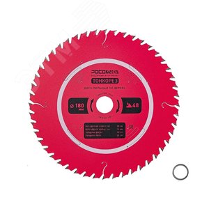 Изображение товара Диск пильный по дереву 180 мм ТОНКОРЕЗ 1,6 мм, 48Т, 20 на 16 мм (шт)