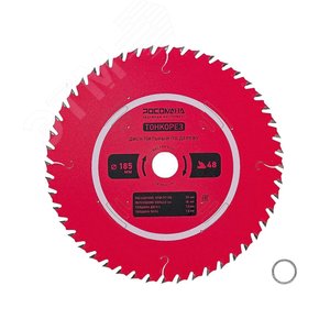 Изображение товара Диск пильный по дереву 185 мм ТОНКОРЕЗ 1,6 мм, 48Т, 20 на 16 мм (шт)