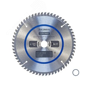 Изображение товара Диск пильный по алюминию 185 мм ПРОФИ 60Т, 20 на 16 мм (шт)