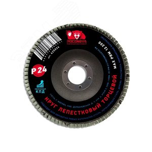 Изображение товара Круг лепестковый торцевой 125х22,2 мм зерно 24 (шт)