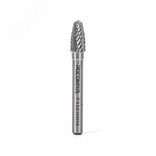 Изображение товара Борфреза твердосплавная сфероконическая d6хD8хl13хL53, тип F (шт)