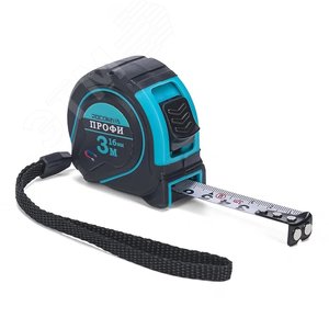 Изображение товара Рулетка в обрезиненном корпусе с магнитом ПРОФИ 3,0 м, 16 мм (шт)