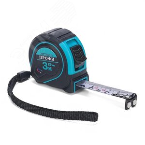 Изображение товара Рулетка в обрезиненном корпусе с магнитом ПРОФИ 3,0 м, 19 мм (шт)