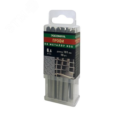 Изображение товара Сверло по металлу 6,5х101 мм 10 шт. PROFI HSS-G P6M5 (уп)