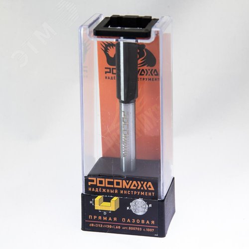 Изображение товара Фреза прямая пазовая d8*D12*H30*L60,серия 1007 (шт)