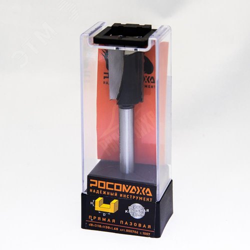 Изображение товара Фреза прямая пазовая d8*D18*H30*L60,серия 1007 (шт)