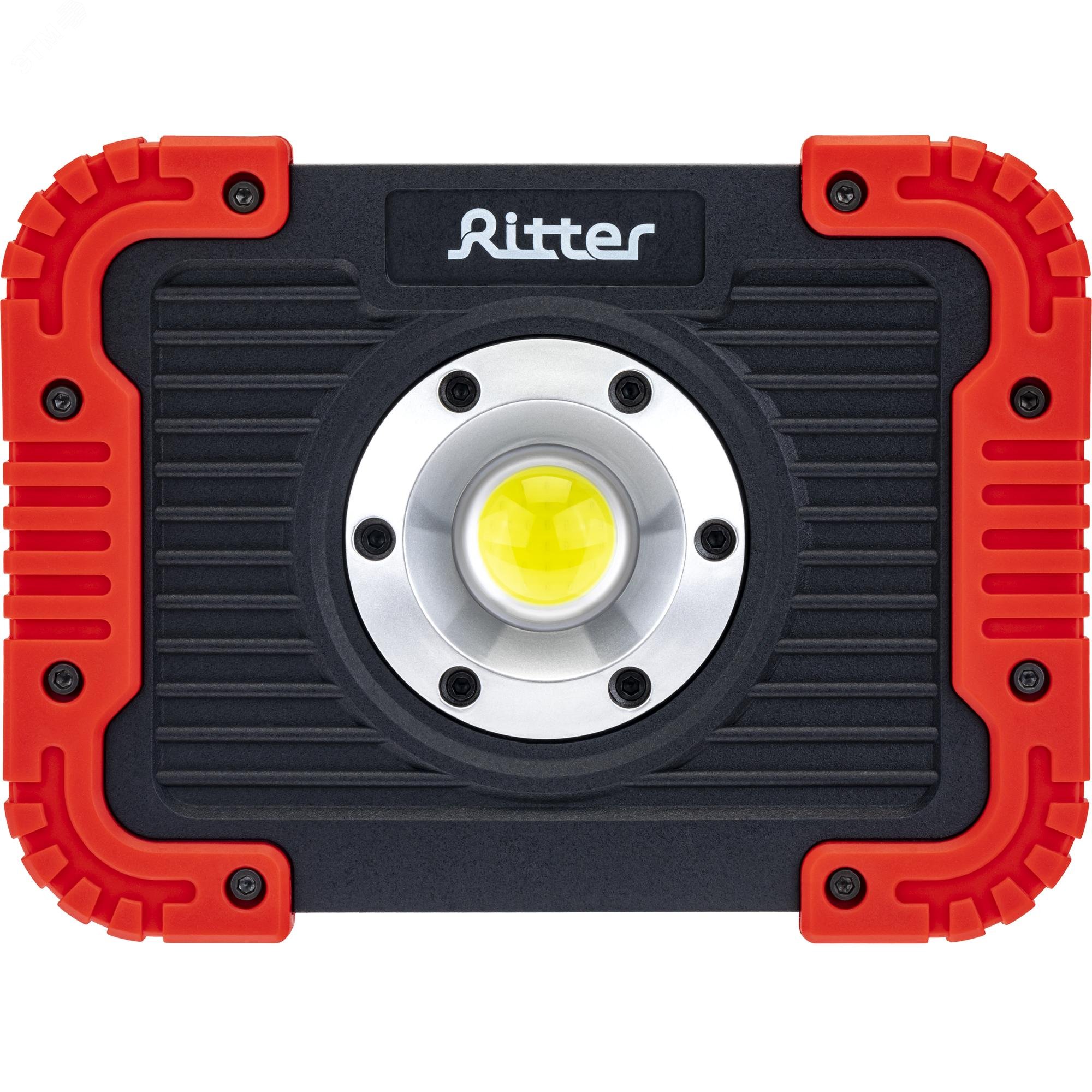 Изображение товара Фонарь прожекторный аккумуляторный Ritter 29134 3 с функцией Powerbank 15Вт 1100Лм IP65