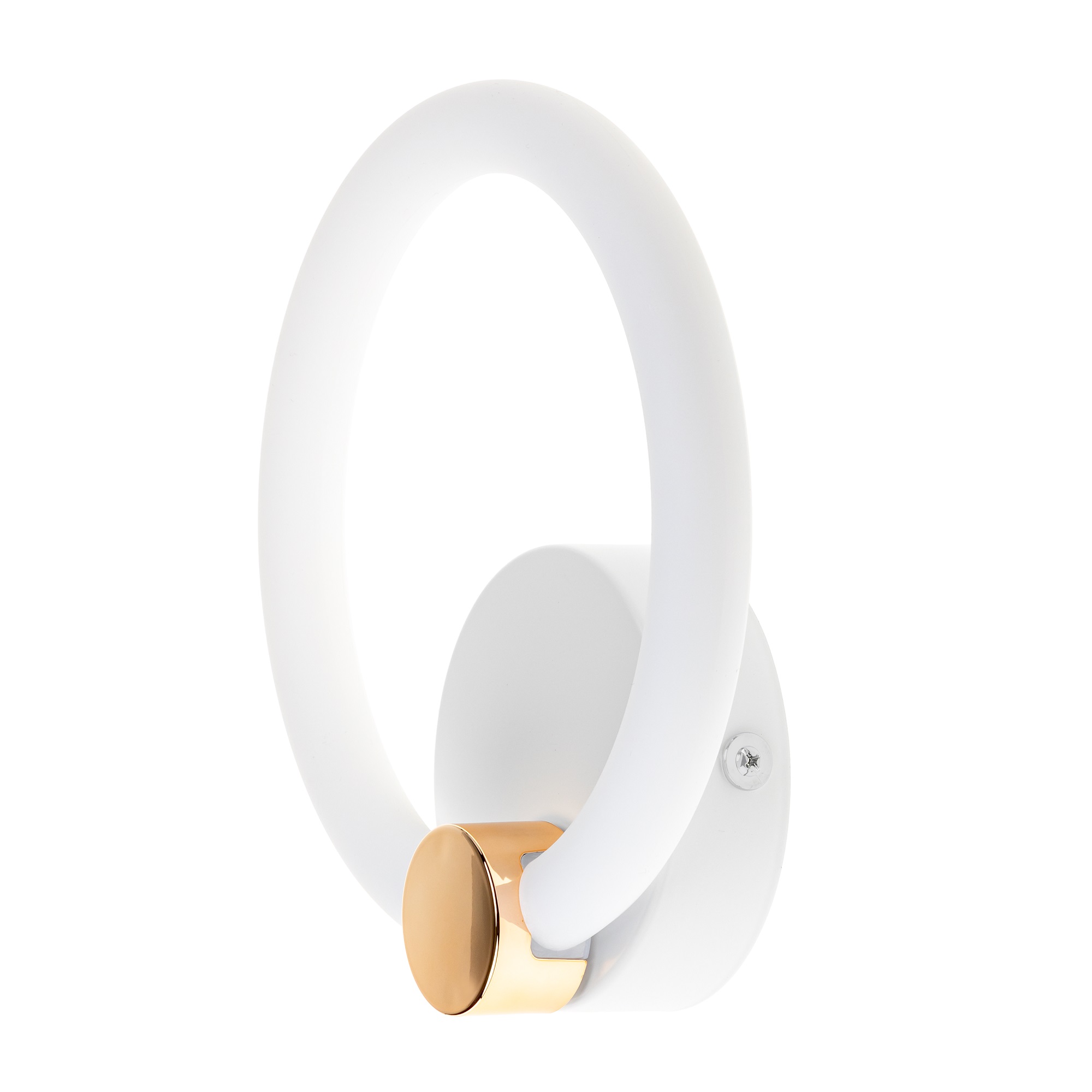 Светильник настенный светодиодный бра, OTTIMO, 200x75x190, 20Вт, 2700K/4200K/6400K, 9м, белый/золото