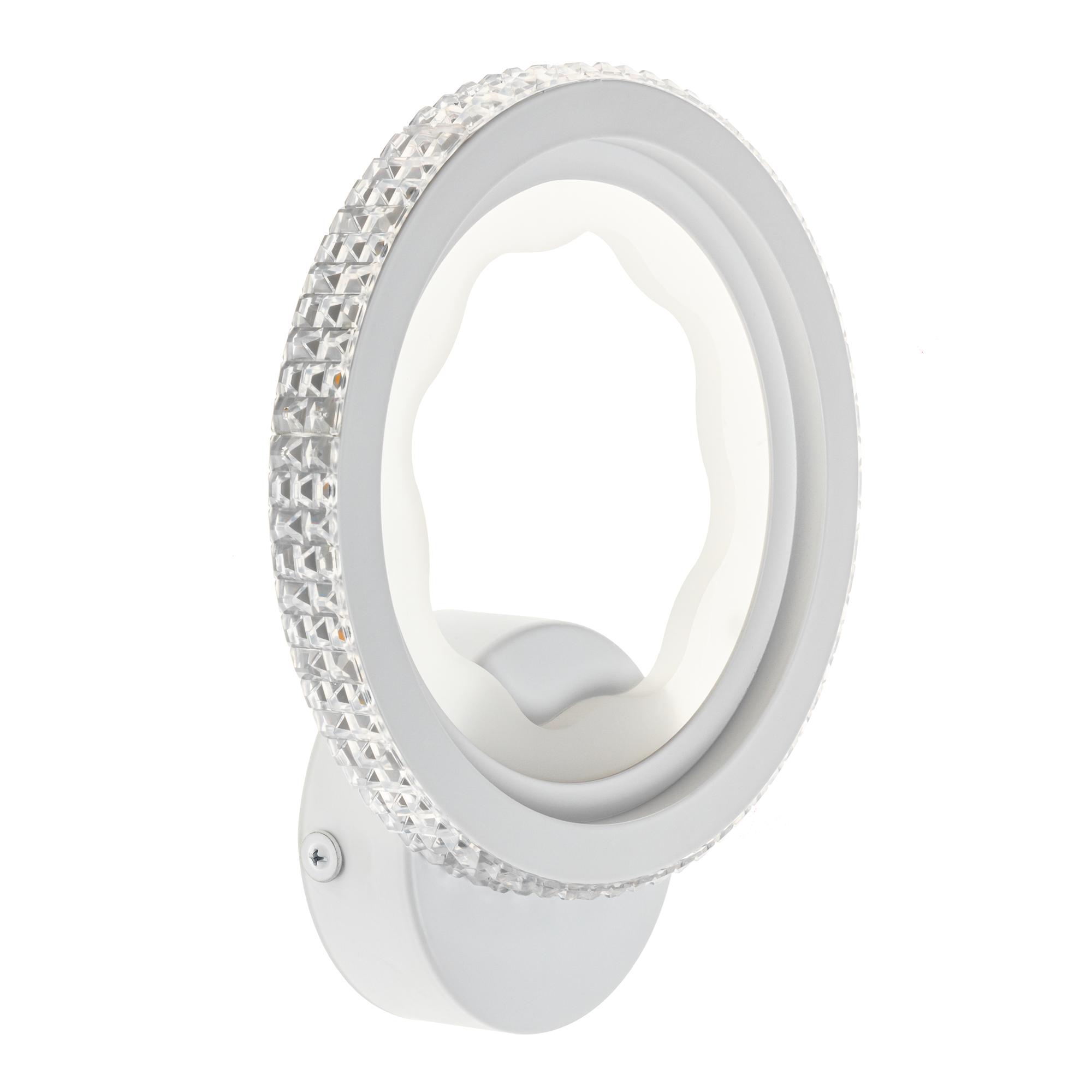 Светильник настенный светодиодный бра, LUCIDO, 195x55x230мм, 24Вт, 9м, белый