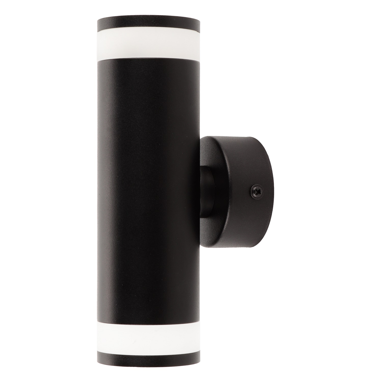 Светильник накладной, ARTON, цилиндр, 55х85х175мм, 2хGU10, алюминий/стекло, черный