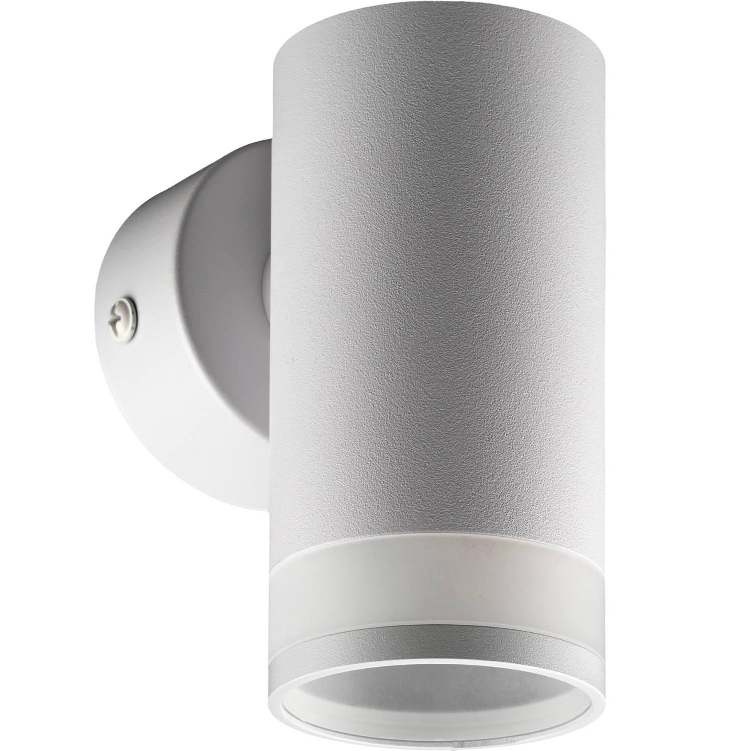 Светильник накладной, ARTON, цилиндр, 55x85x110мм, GU10, алюминий/стекло, белый