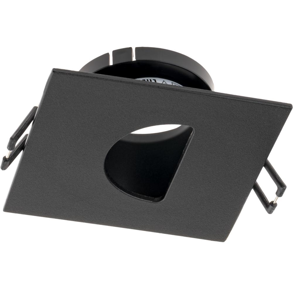 Светильник встраиваемый, ARTIN, квадрат, 87х87х38мм, монтажное отверстие 75х75мм, GU5.3, алюминий, черный, 51434 3, Ritter
