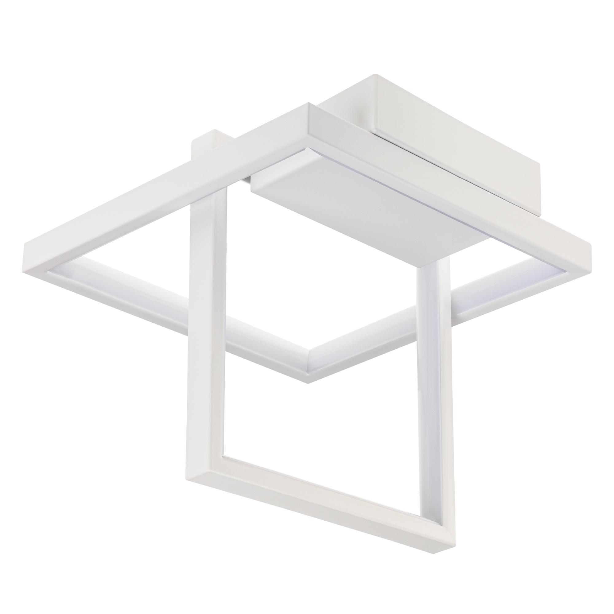 Люстра потолочная светодиодная, FALENA, 3 режима, 250x250x215мм, 24Вт, 2700K/4200K/6400K, 9м, белый