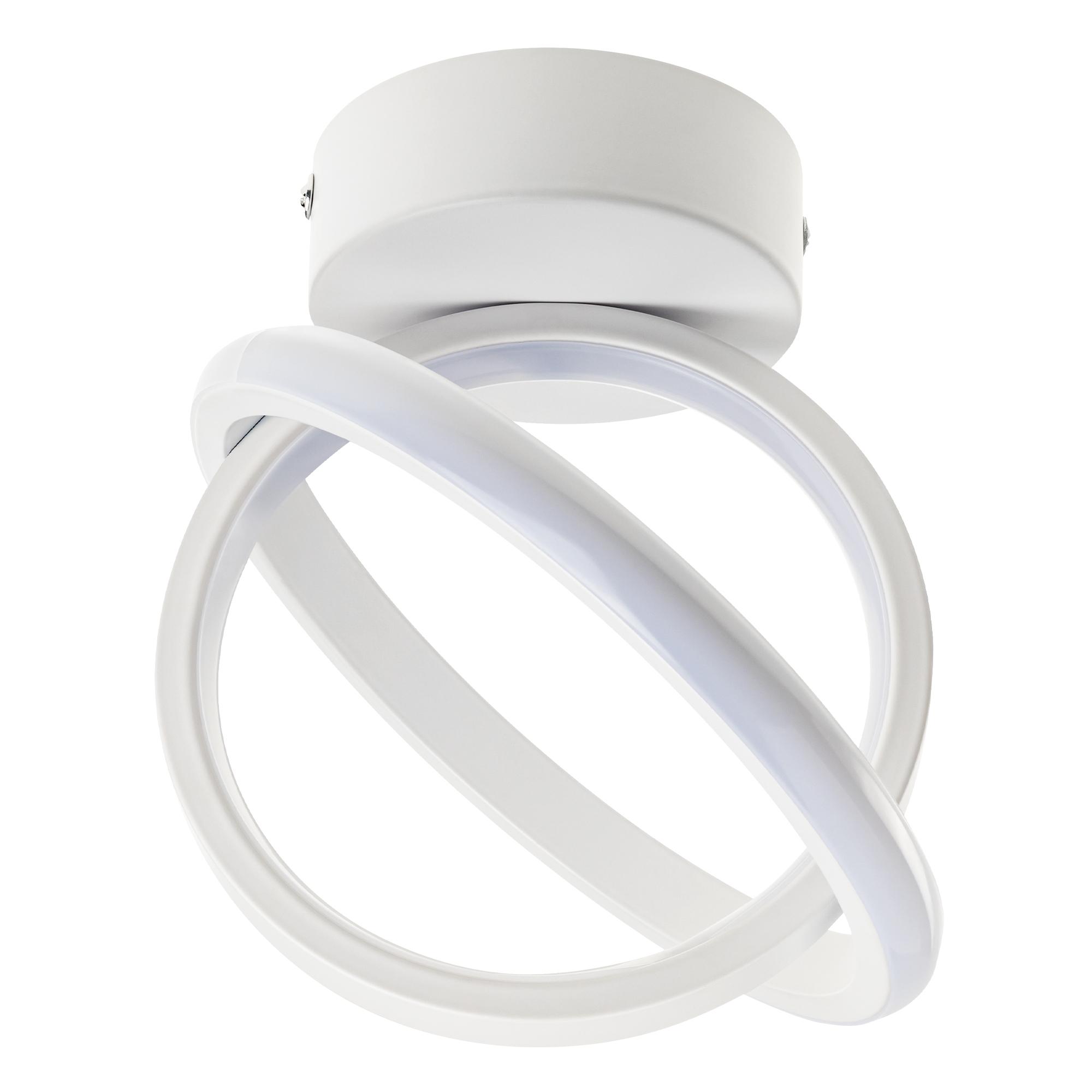 Люстра потолочная светодиодная, FALENA, 3 режима, 220x220x180мм, 24Вт, 2700K/4000K/6400K, 9м, белый