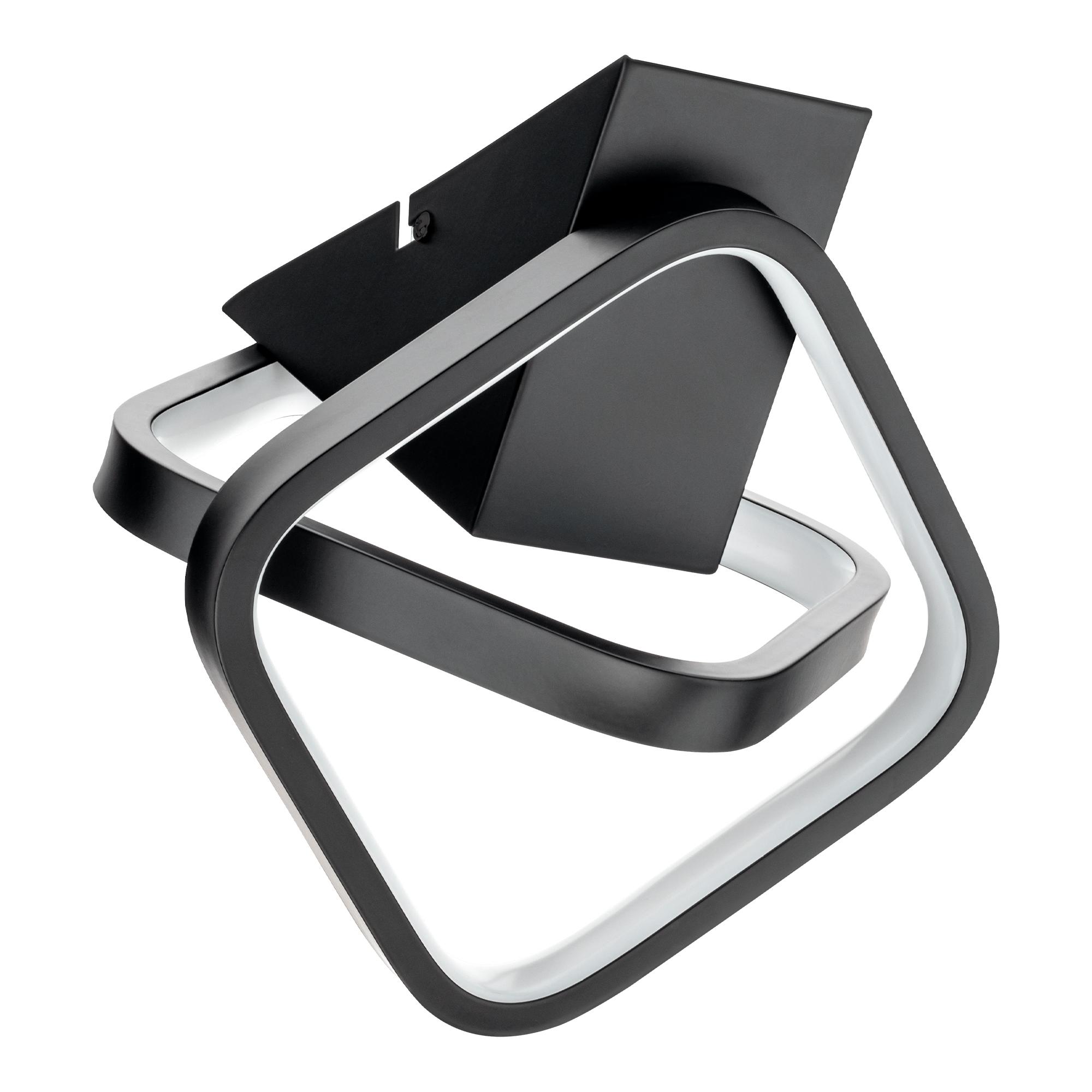 Люстра потолочная светодиодная, FALENA, 3 режима, 220x200x225мм, 30Вт, 2700K/4200K/6400K, 6м, черный