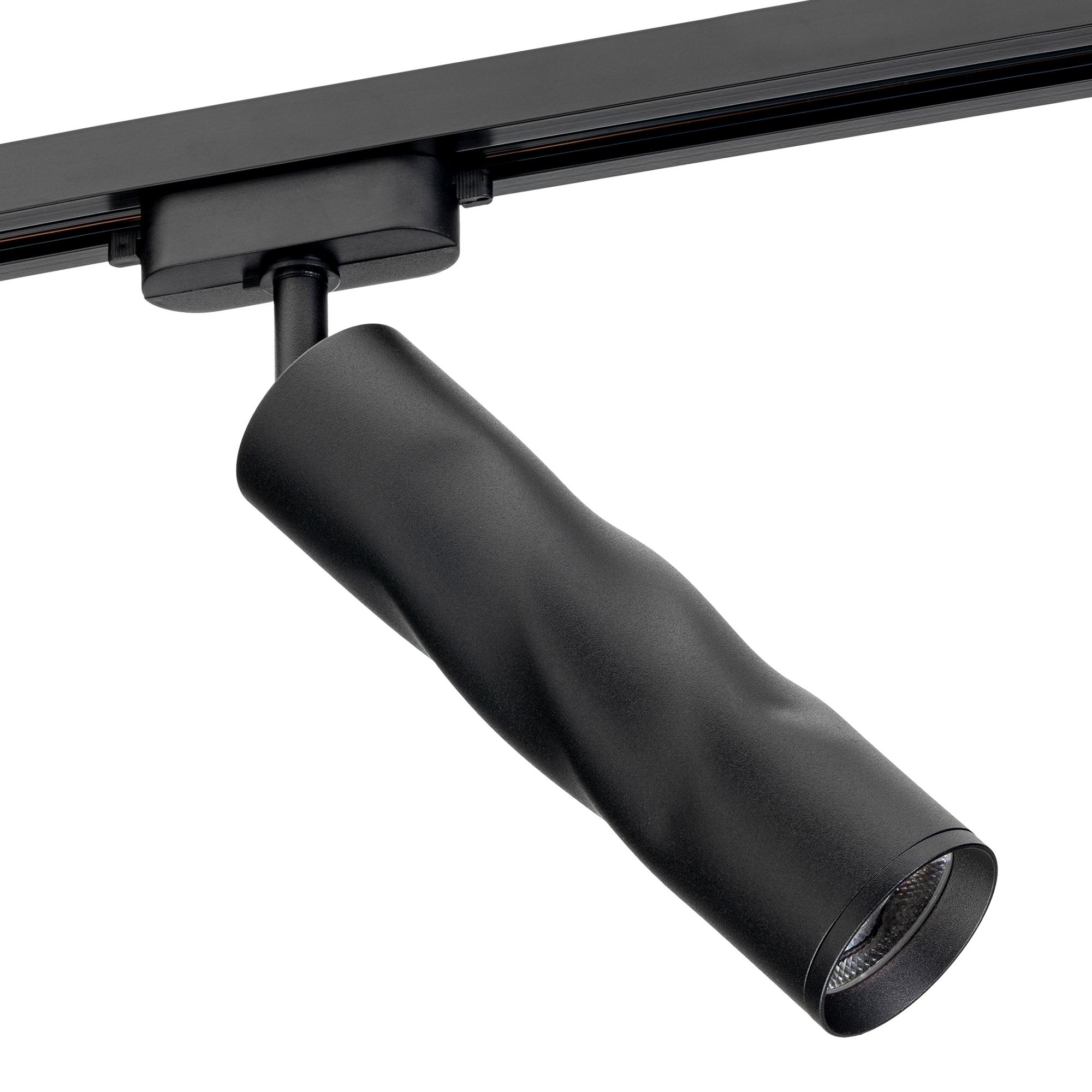 Светильник трековый, поворотный, светодиодный, ARTLINE, цилиндр, 55х55х200, 10 Вт, 800Лм, 4000К, 230В, алюминий, 5,3м, черный