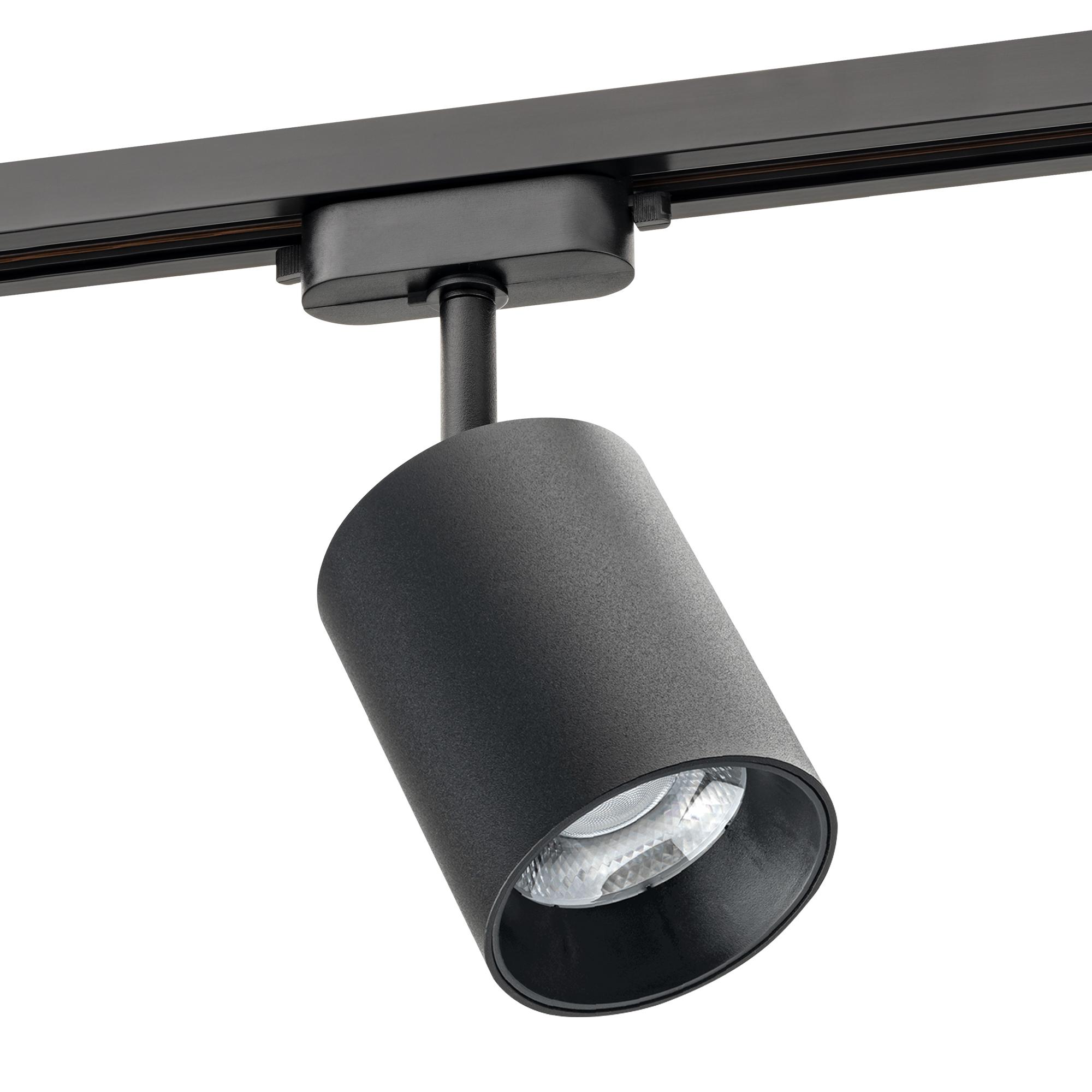 Светильник трековый, накладной, светодиодный, ARTLINE, поворотный, цилиндр, 80х80х100мм, 12Вт, 960Лм, 4000К, 230В, алюминий, 4.2м кв, черный