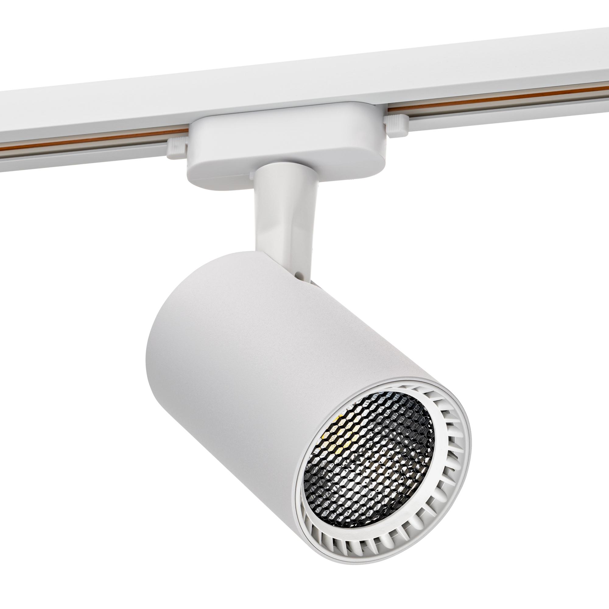 Светильник трековый, накладной, светодиодный, ARTLINE, поворотный, антибликовый, цилиндр, 75x75x115mm, 20Вт, 1700Лм, 4000К, 230В, алюминий, 9м, белый