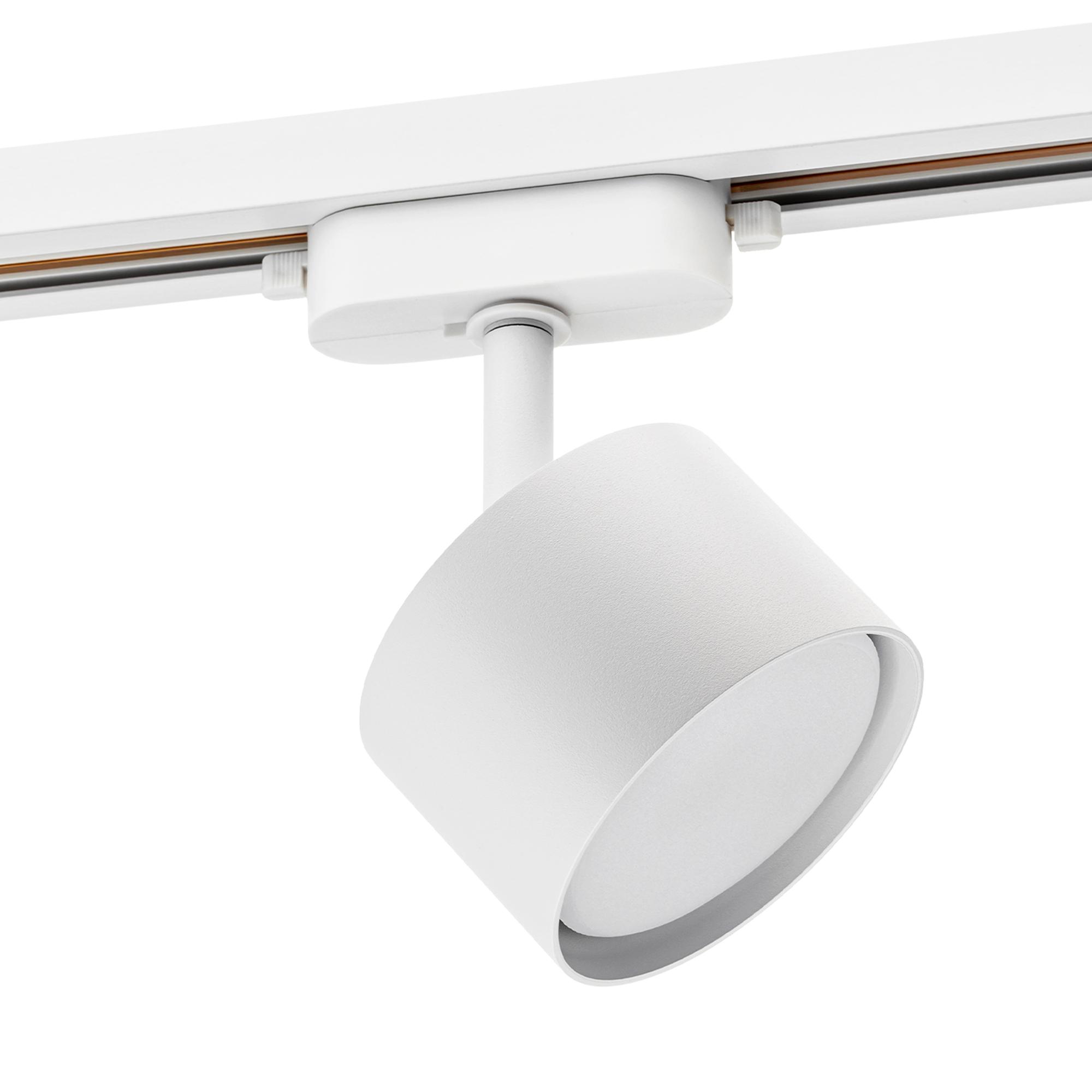 Светильник трековый, накладной, ARTLINE, поворотный, цилиндр, 85x85x55mm, GX53, 230В, алюминий, 4м, белый