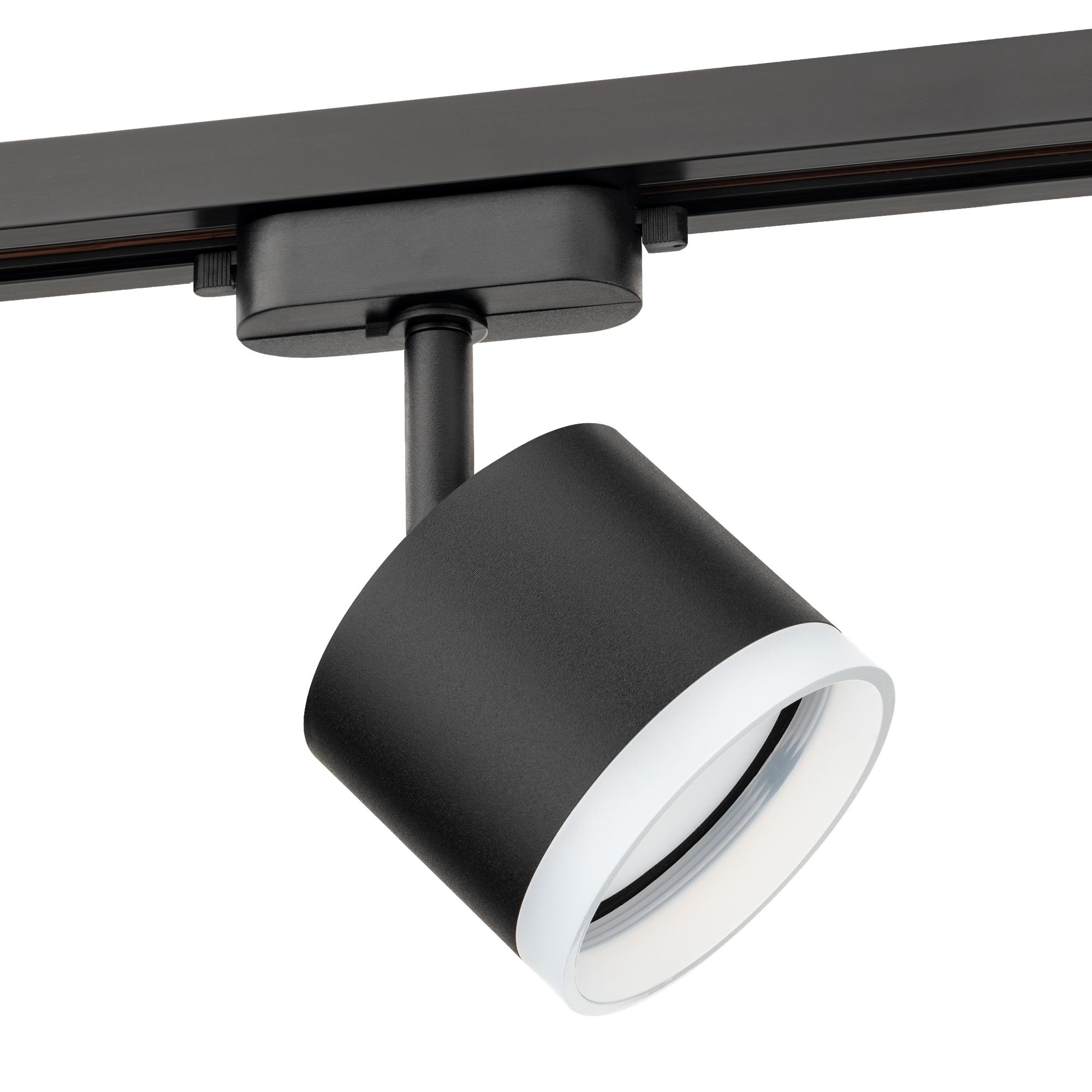 Светильник трековый, накладной, ARTLINE, поворотный, цилиндр, 85х85х70mm, GX53, 230В, алюминий/пластик, 4м, черный