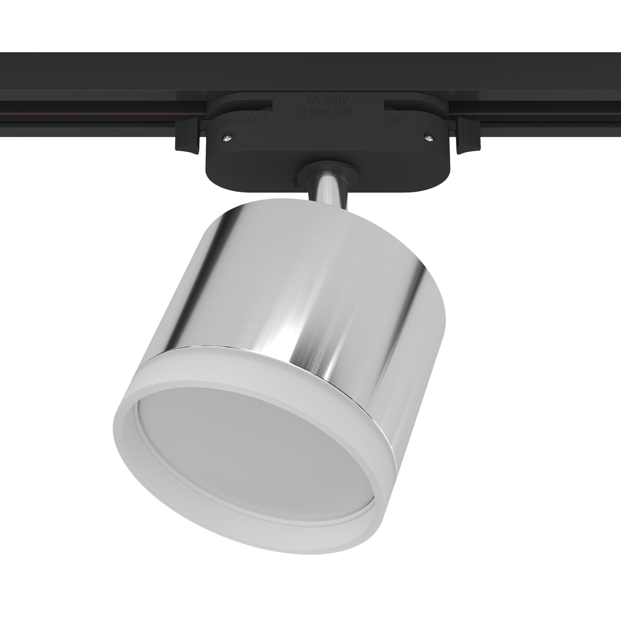 Светильник трековый, накладной, ARTLINE, поворотный, цилиндр, 85х85х70мм, GX53, 230В, алюминий/пластик, 4м кв, хром