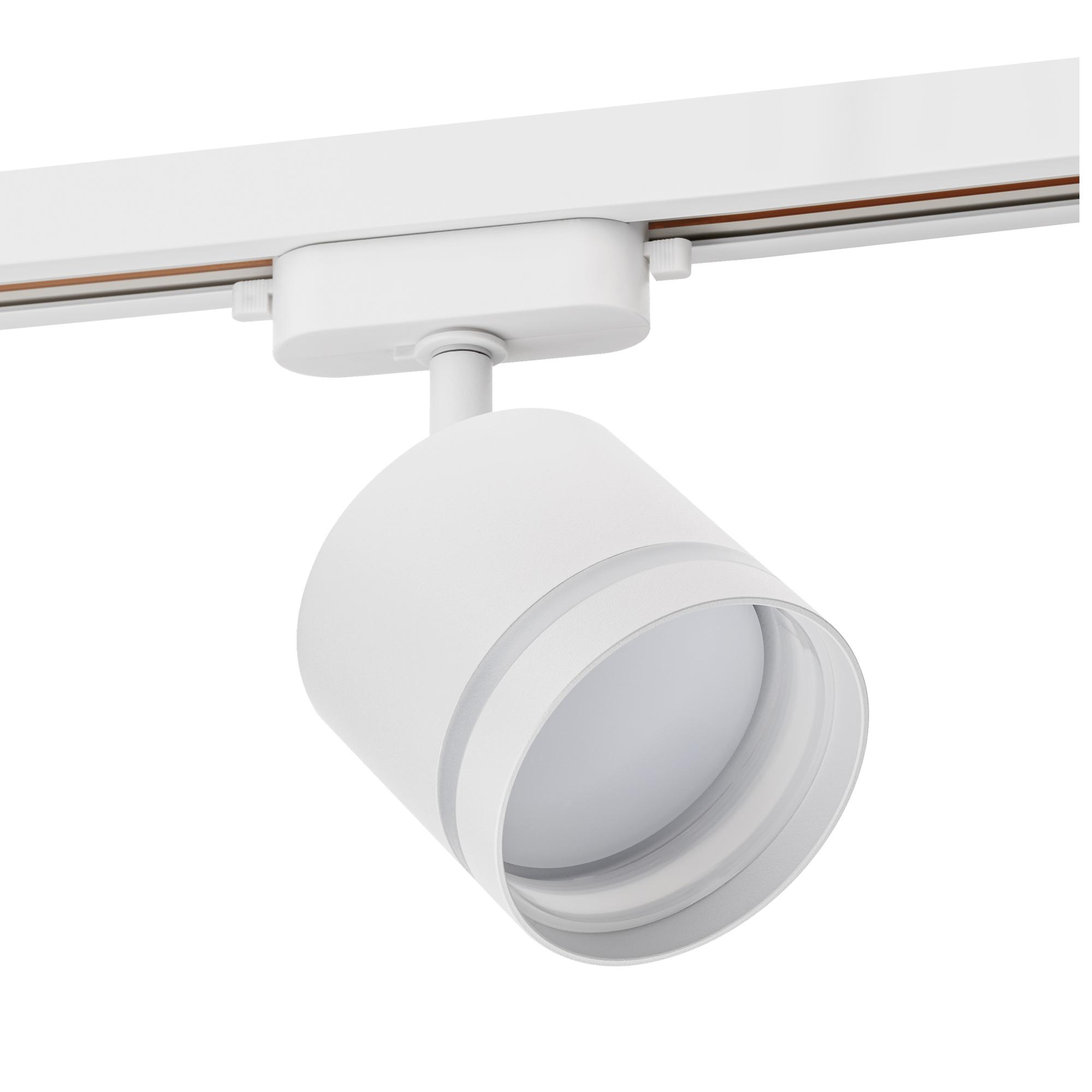Светильник трековый, накладной, ARTLINE, поворотный, цилиндр, 85x85x80mm, GX53, 230В, алюминий/пластик, 4м, белый
