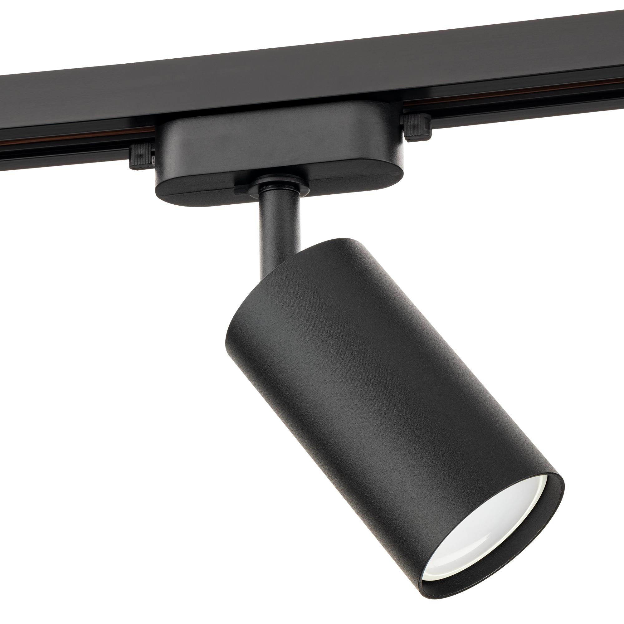 Светильник трековый, накладной, ARTLINE, поворотный, цилиндр, 55х55х100mm, GU10, 230В, алюминий, 4м, черный