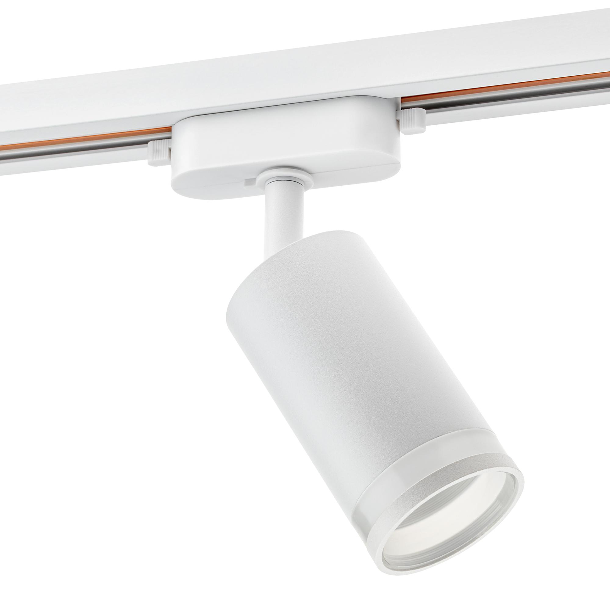 Светильник трековый, накладной, ARTLINE, поворотный, цилиндр, 55х55х100mm, GU10, 230В, алюминий/пластик, 4м, белый