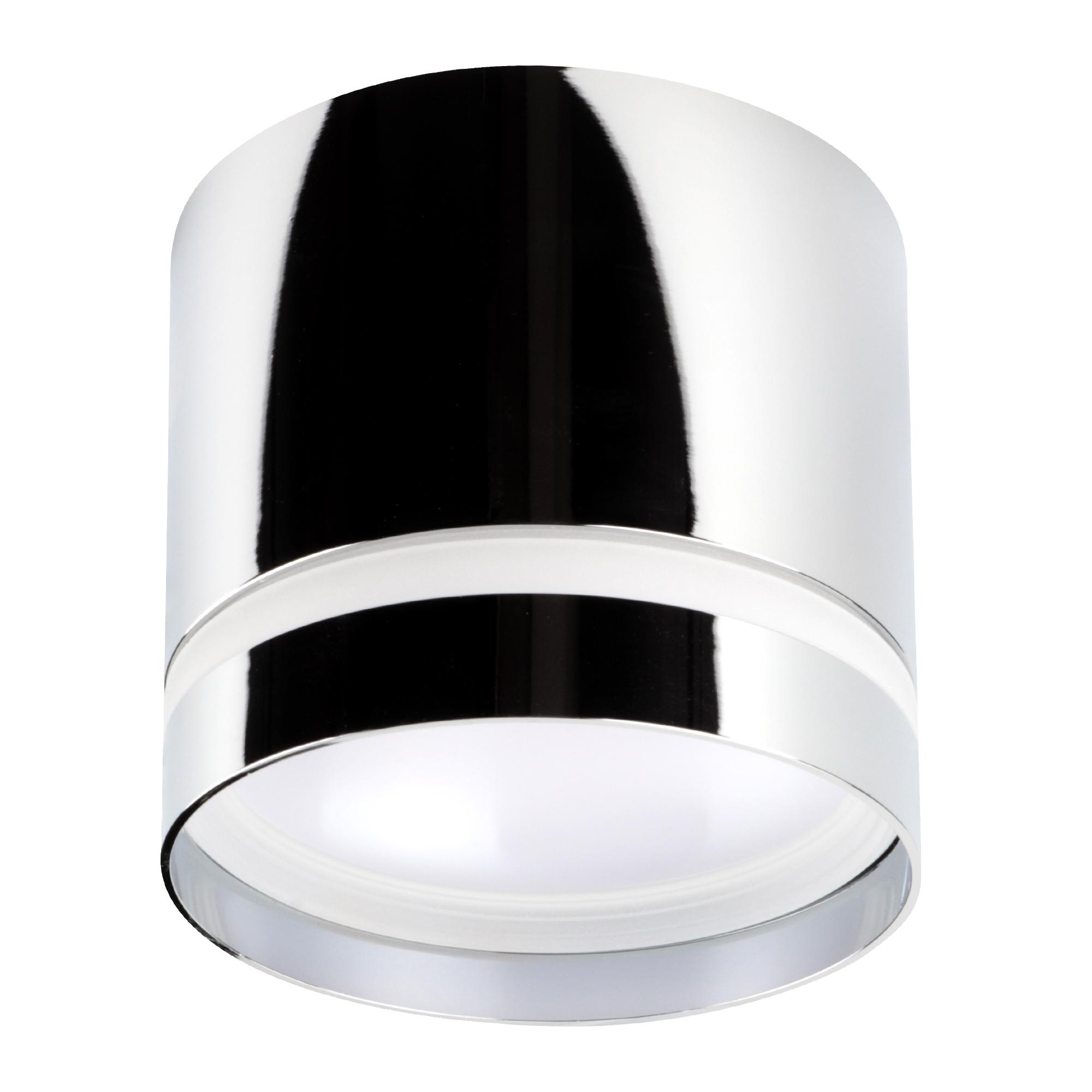 Светильник накладной, ARTON, цилиндр, 85х85х80мм, GX53, алюминий, хром