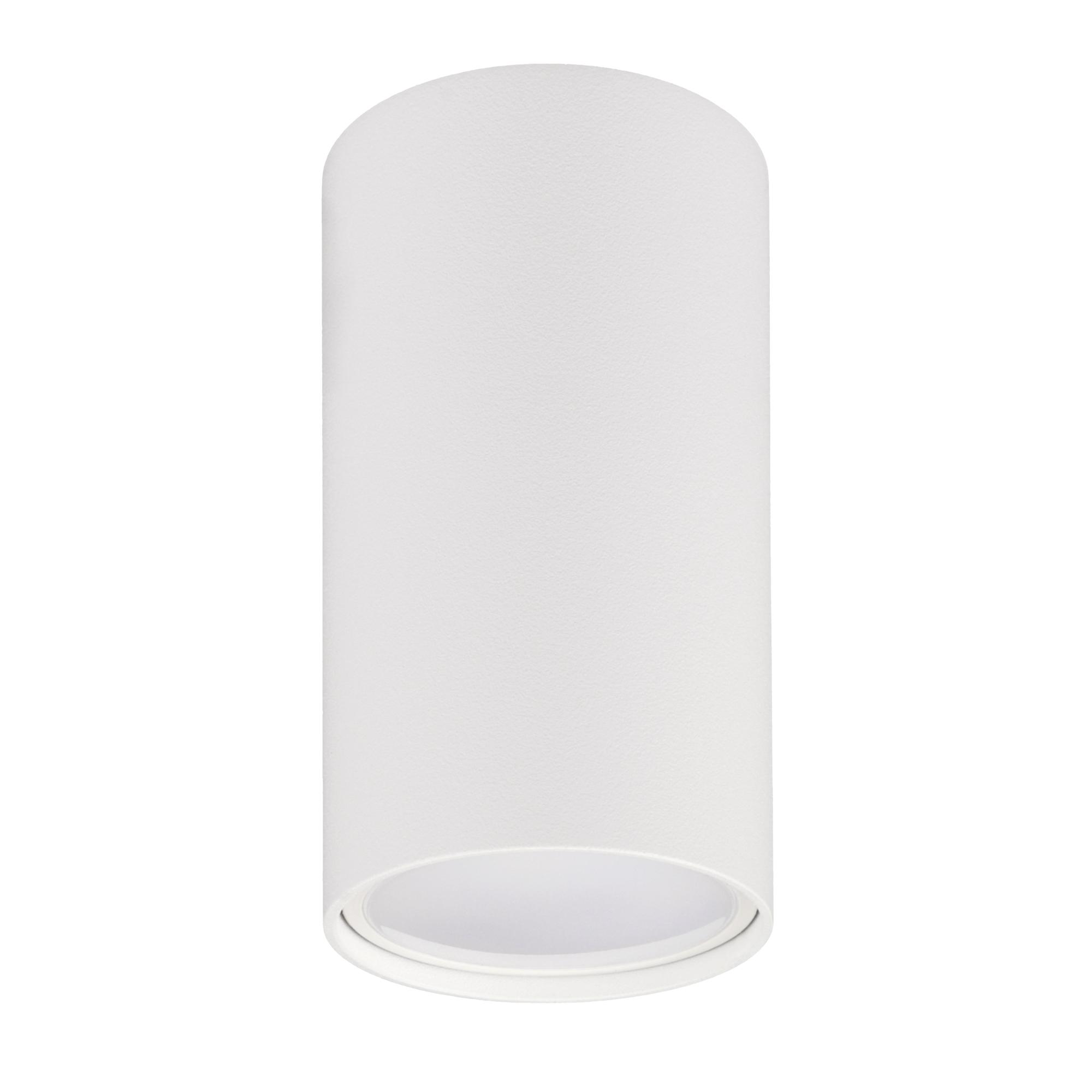 Светильник накладной, ARTON, цилиндр, 55х55х100мм, GU10, алюминий, белый