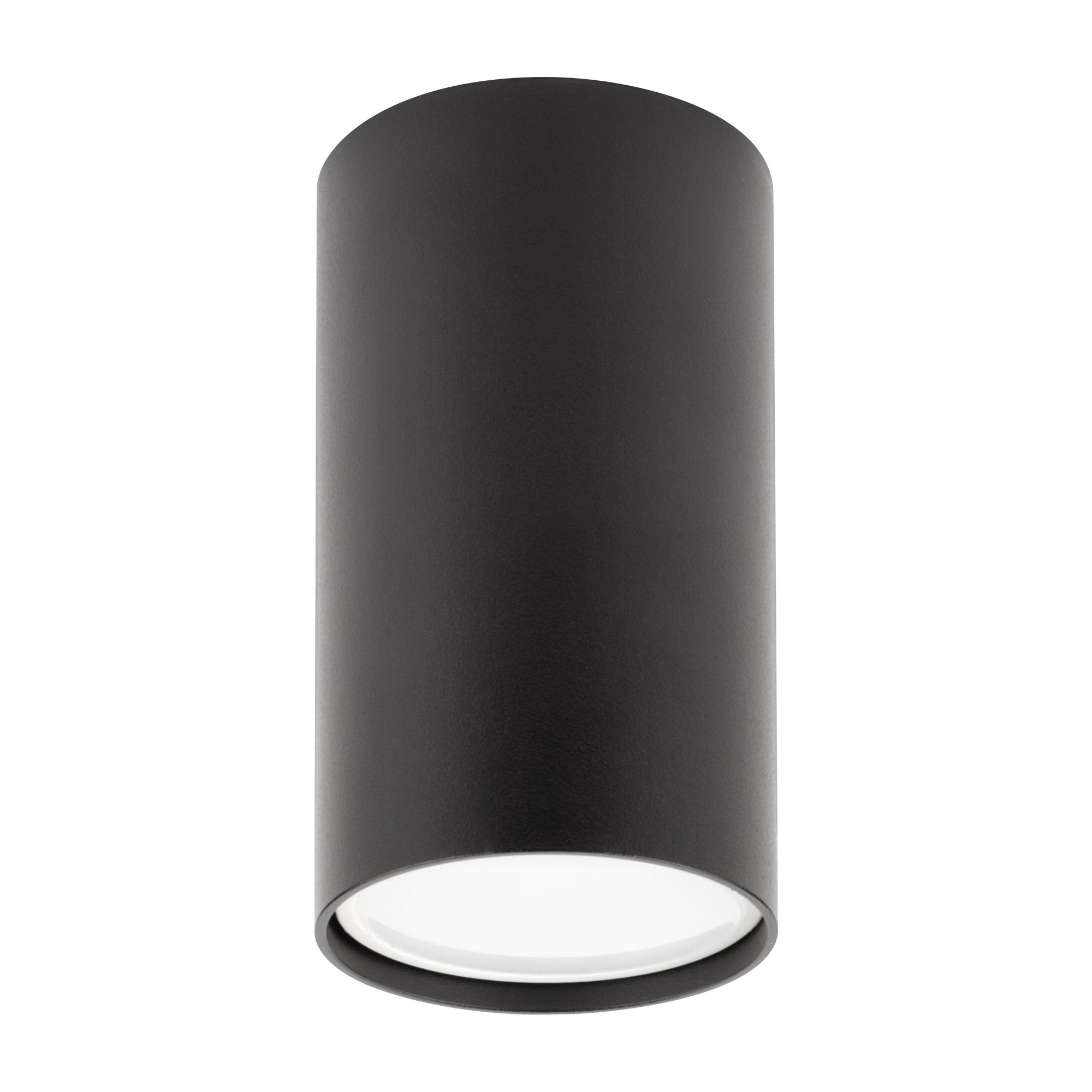 Светильник накладной, ARTON, цилиндр, 55х55х100мм, GU10, алюминий, черный