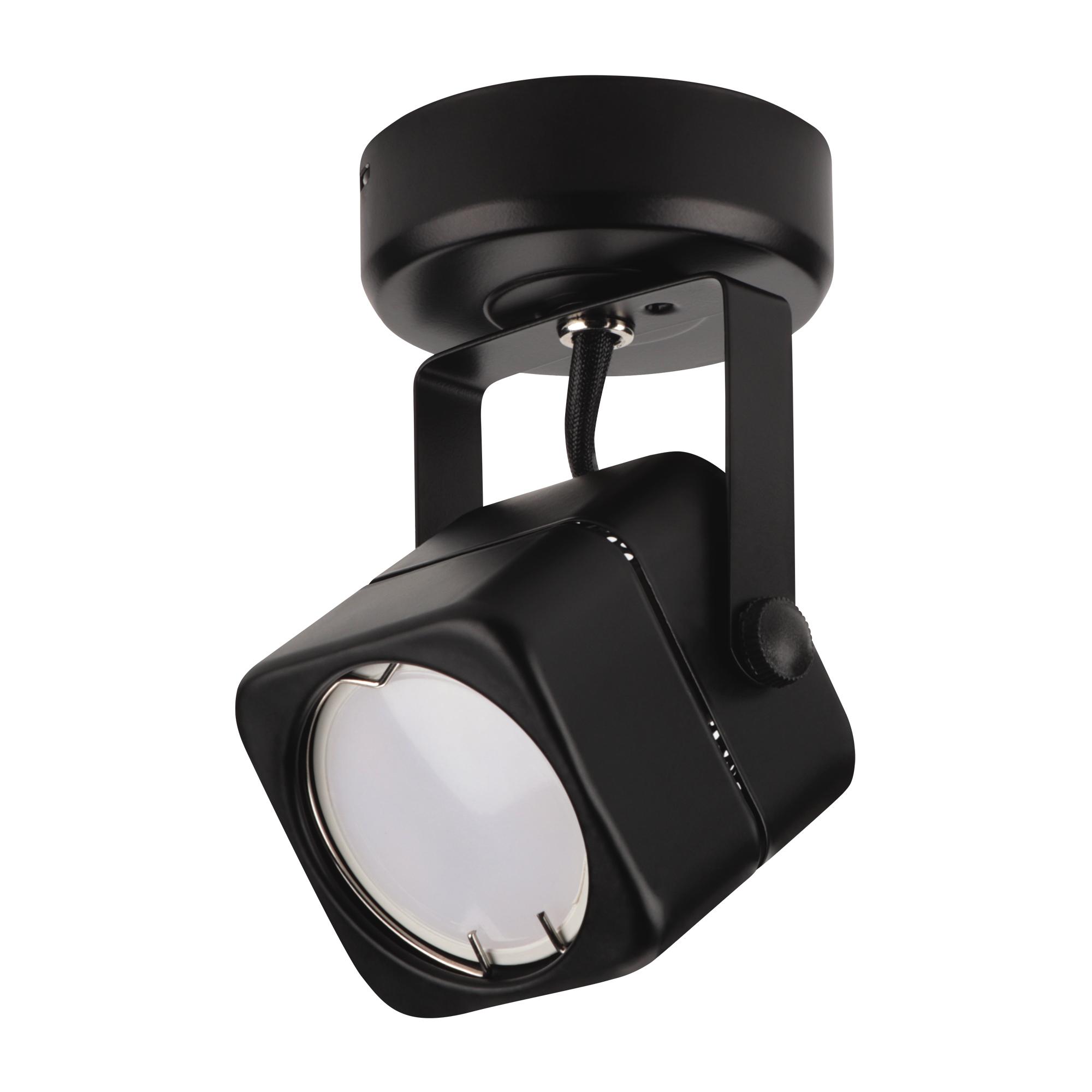 Светильник накладной, ARTON, поворотный, квадрат, 60x60x60мм, GU10, металл, чёрный