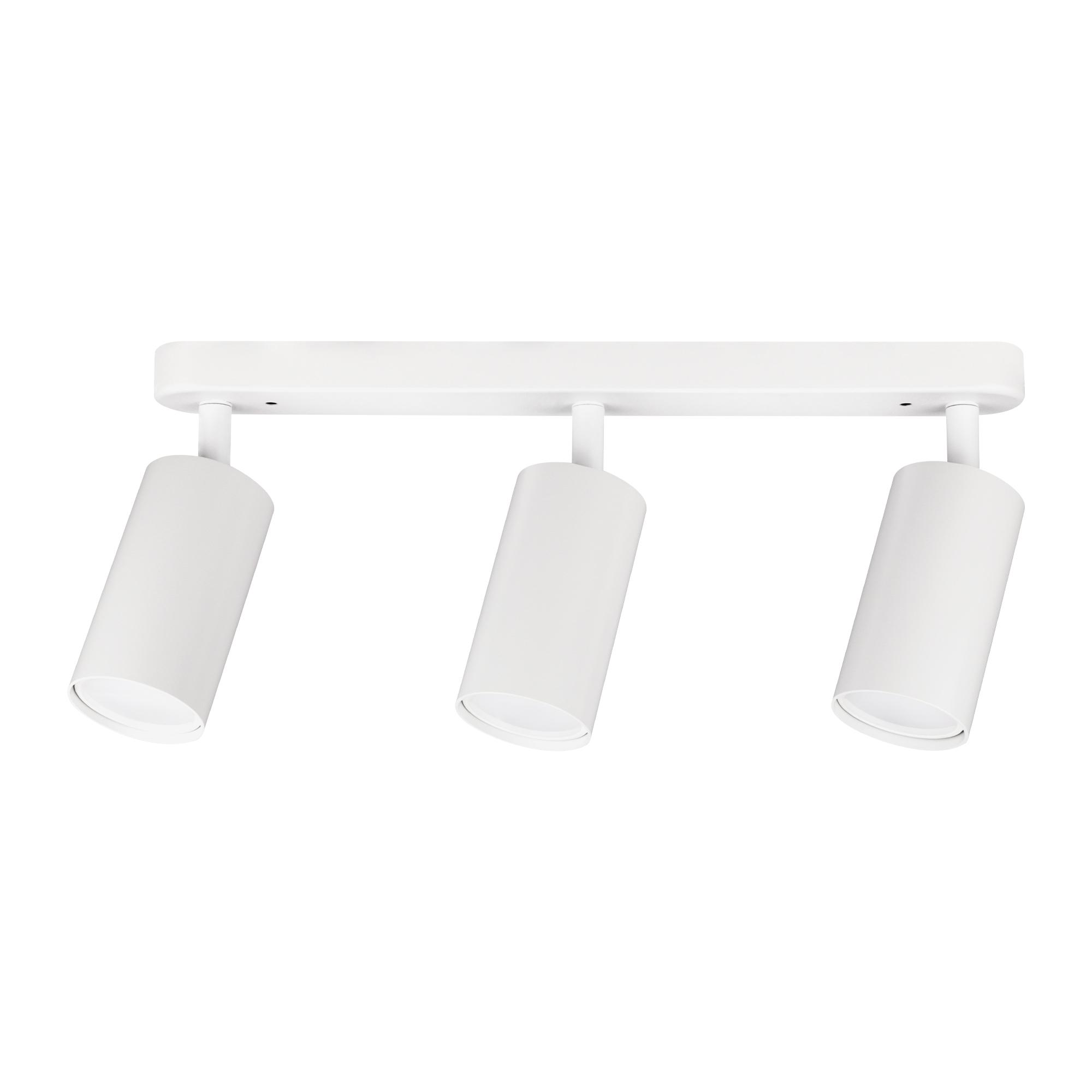 Светильник накладной, ARTON, поворотный, цилиндр, 350x55x160мм, 3хGU10, алюминий, белый