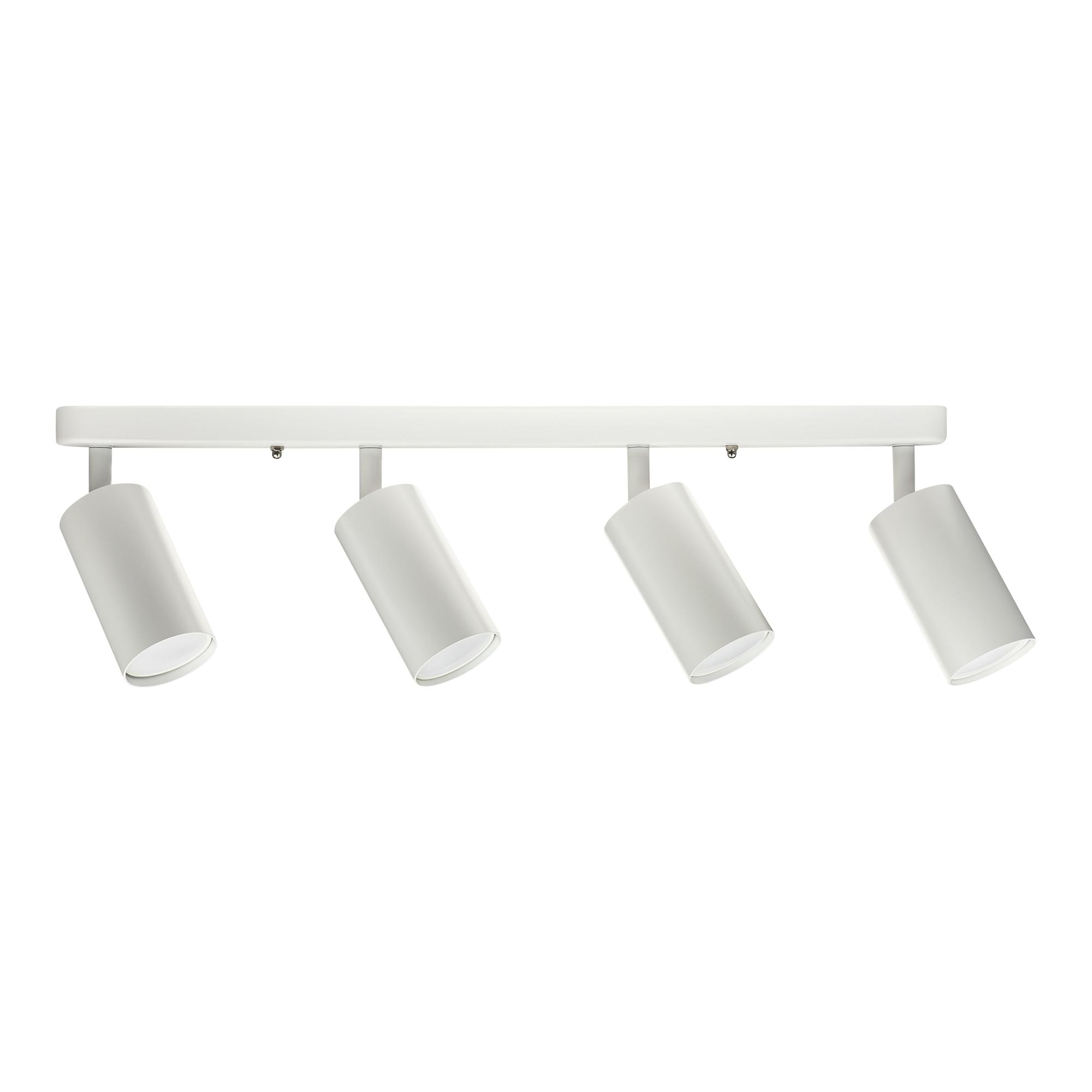 Светильник накладной, ARTON, поворотный, цилиндр, 500x55x160мм, 4хGU10, алюминий, белый