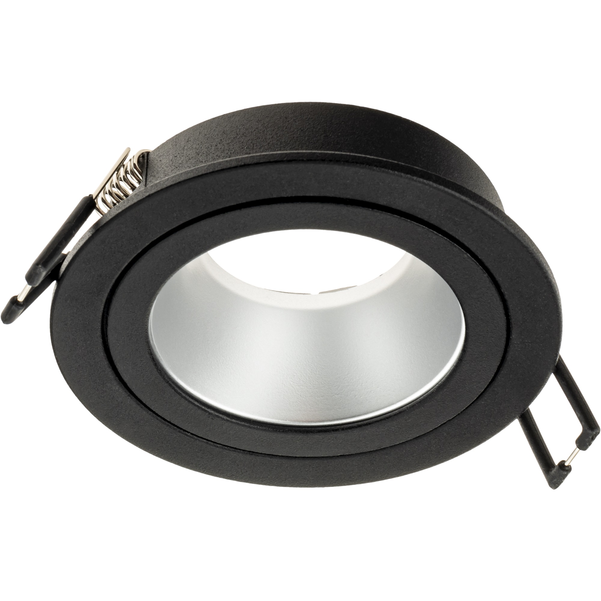 Светильник встраиваемый, ARTIN, скрытая лампа, круг, 92х92х40мм, монтажное отверстие 80х80мм, GU5.3, алюминий, черный