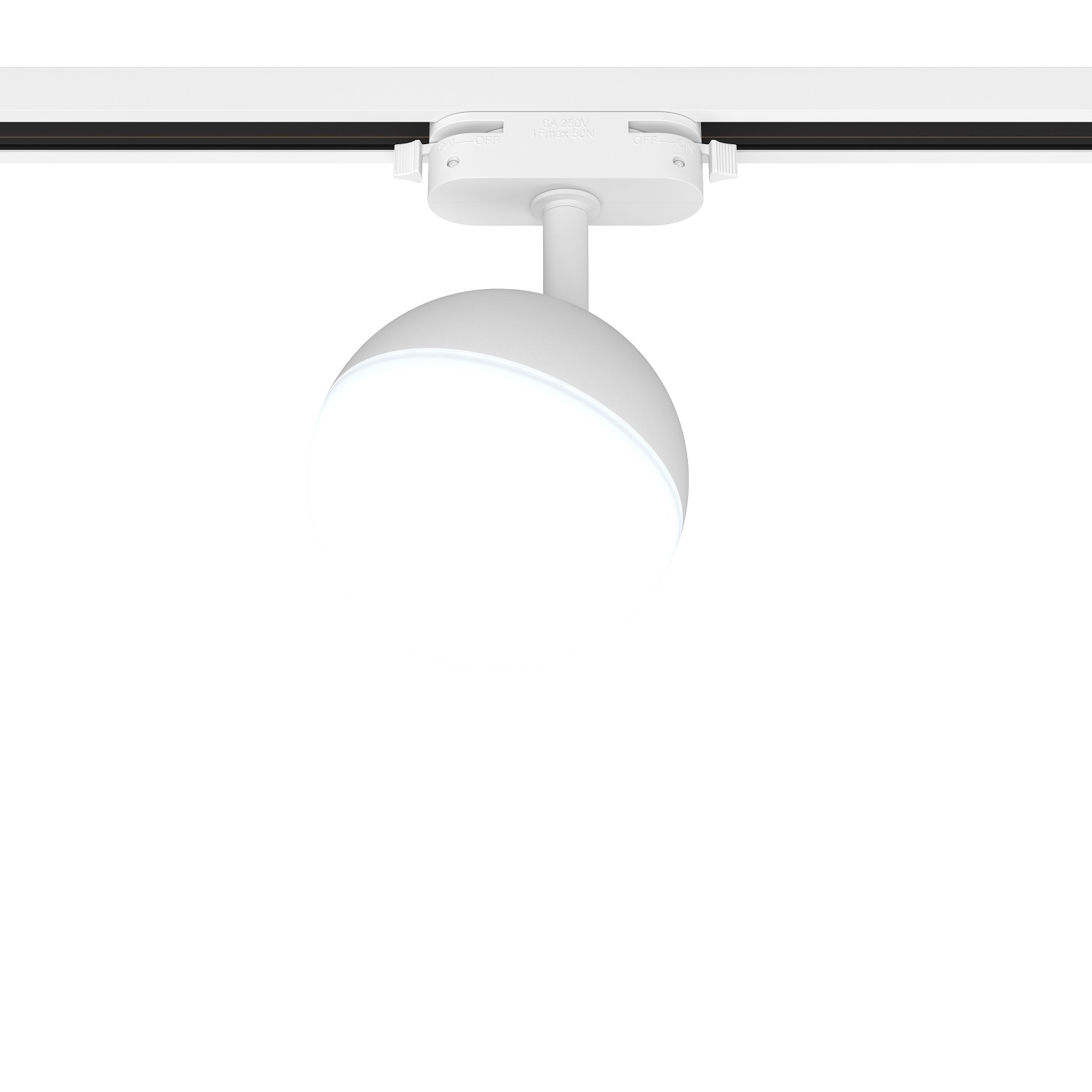 Светильник трековый, накладной, ARTLINE, поворотный, шар, 100x100x100мм, GX53, 230В, пластик, 4м кв, белый