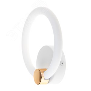 Изображение товара Светильник настенный светодиодный бра, OTTIMO, 200x75x190, 20Вт, 2700K/4200K/6400K, 9м, белый/золото (шт)