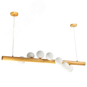 Люстра подвесная, RACEMO, 1200x260x900мм, 7хG9, дерево - фото 1