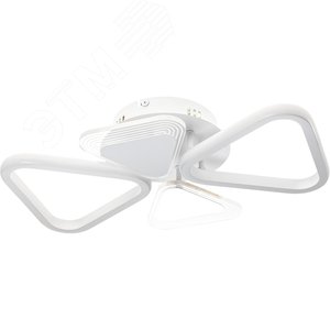 Люстра потолочная светодиодная диммируемая, NUVOLA, с ДУ, 3 режима, 500х335х100мм, 72Вт, 2700К/4200К/6400К, 22м, белый - фото 1