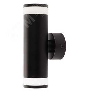 Светильник накладной, ARTON, цилиндр, 55х85х175мм, 2хGU10, алюминий/стекло, черный - фото 1