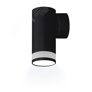 Светильник накладной, ARTON, цилиндр, 55x85x110мм, GU10, алюминий/стекло, черный - фото 1