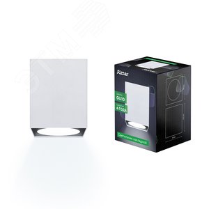 Светильник накладной, ARTON, квадрат, 80х80х100мм, GU10, алюминий, черный/белый - фото 2