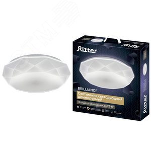 Светильник потолочный светодиодный диммируемый, BRILLIANCE, с ДУ, 3 режима, 480х80мм, 72Вт, 2700K-6400К, 29м, белый - фото 2