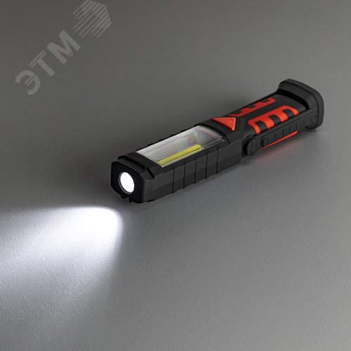 Фонарь ручной, аккумуляторныйуляторный, поворотный механизм, встроенный магнит, функция Powerbank, 3 режима работы, 5Вт+1Вт, Li-Ion 2000 мАч, IP44 - фото 7