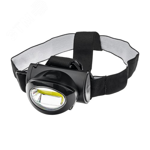 Фонарь налобный, на батарейках, регулируемый ремень, 5Вт, 3хААА - фото 1